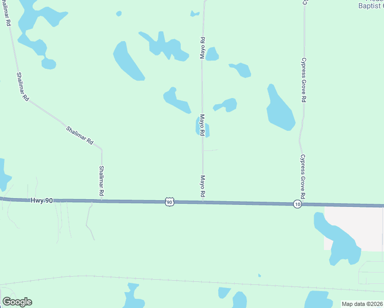 map of restaurants, bars, coffee shops, grocery stores, and more near 2195 Mayo Road in Grand Ridge