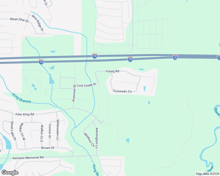 map of restaurants, bars, coffee shops, grocery stores, and more near 4749 Coronado Circle in Crestview