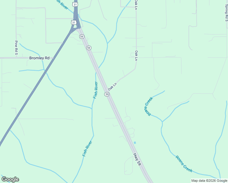 map of restaurants, bars, coffee shops, grocery stores, and more near 34002-34034 Alabama 59 in Stapleton