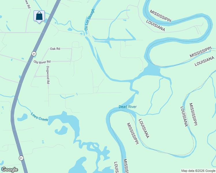 map of restaurants, bars, coffee shops, grocery stores, and more near 1500 Miller Lane in Bogalusa