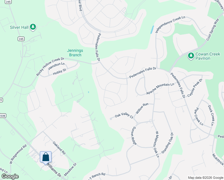 map of restaurants, bars, coffee shops, grocery stores, and more near 840 Salado Creek Lane in Georgetown