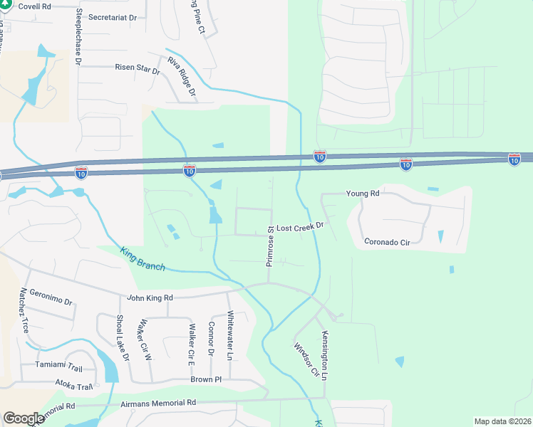 map of restaurants, bars, coffee shops, grocery stores, and more near 4826 Primrose Street in Crestview