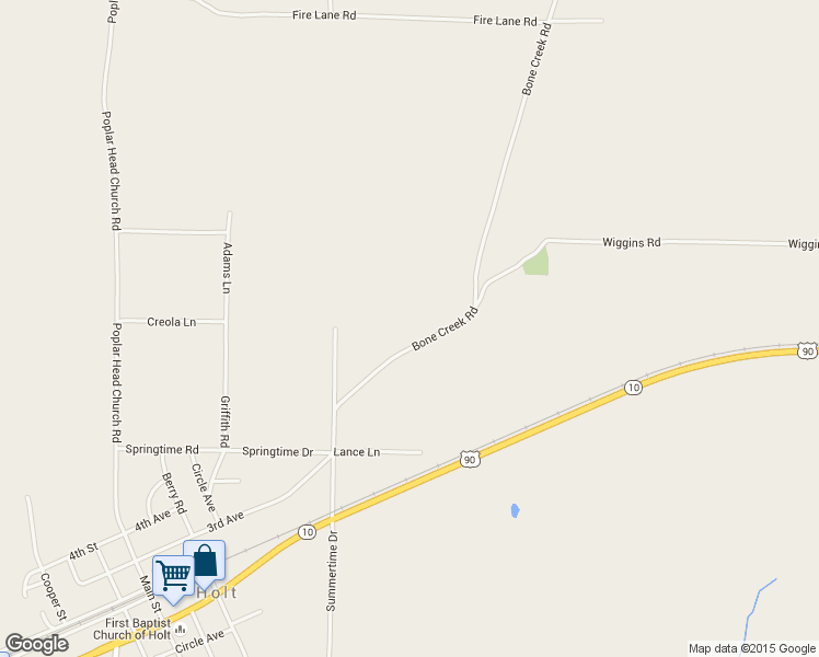 map of restaurants, bars, coffee shops, grocery stores, and more near 4775 Bone Creek Road in Holt