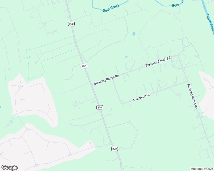 map of restaurants, bars, coffee shops, grocery stores, and more near 3302 County Road 200 in Liberty Hill