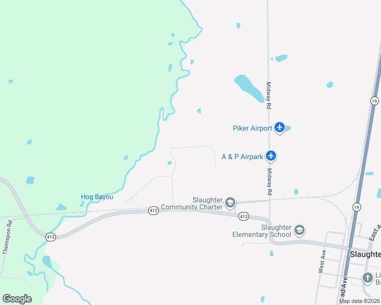 map of restaurants, bars, coffee shops, grocery stores, and more near 1333 Holly Drive in Slaughter