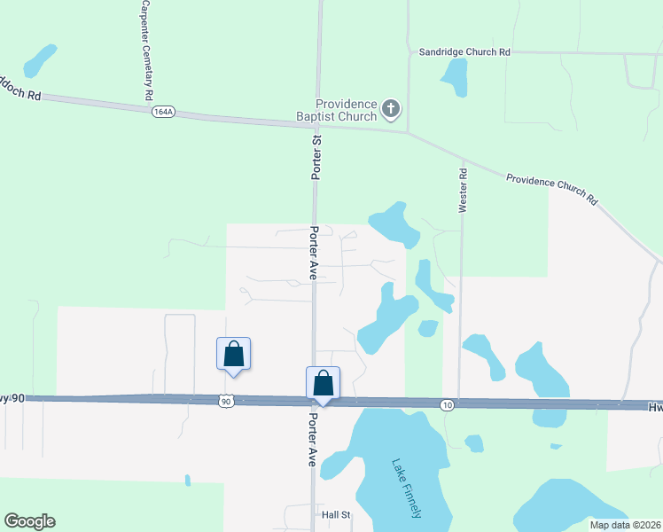 map of restaurants, bars, coffee shops, grocery stores, and more near 6917 Burke Street in Grand Ridge