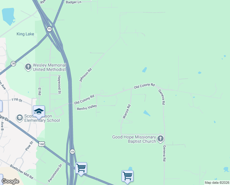 map of restaurants, bars, coffee shops, grocery stores, and more near 3024 Old Colony Road in Huntsville