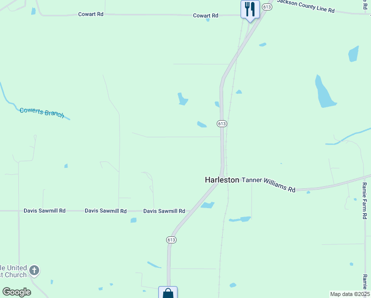 map of restaurants, bars, coffee shops, grocery stores, and more near in Harleston