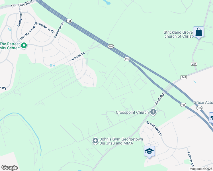 map of restaurants, bars, coffee shops, grocery stores, and more near in Williamson County