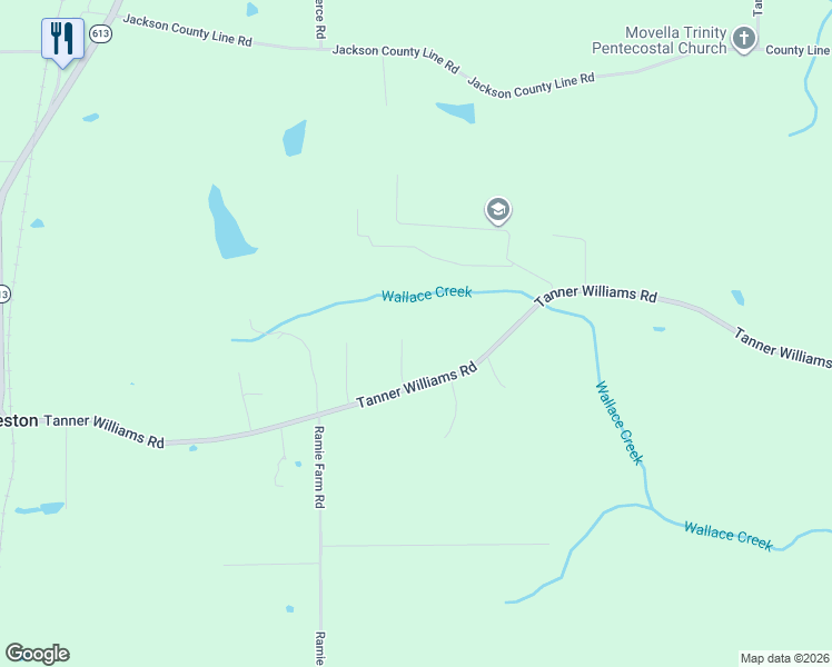 map of restaurants, bars, coffee shops, grocery stores, and more near 26304 Brooklyn Ln in Lucedale