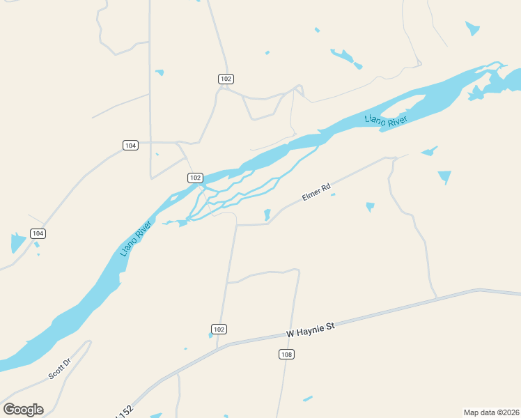 map of restaurants, bars, coffee shops, grocery stores, and more near 113 Elmer Road in Llano