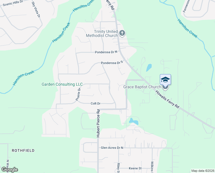 map of restaurants, bars, coffee shops, grocery stores, and more near 9159 Prairie Drive in Semmes