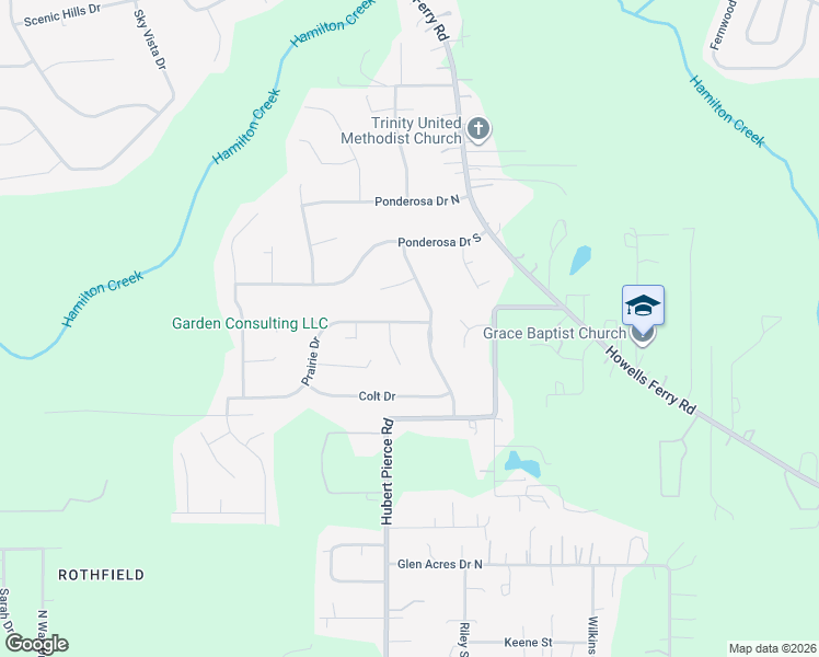 map of restaurants, bars, coffee shops, grocery stores, and more near 9159 Prairie Drive in Semmes