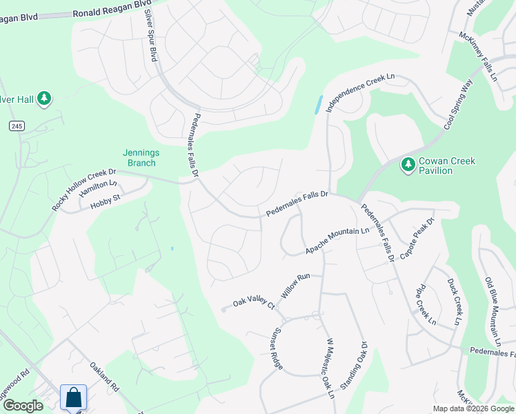 map of restaurants, bars, coffee shops, grocery stores, and more near 124 Coffee Mill Creek Road in Georgetown