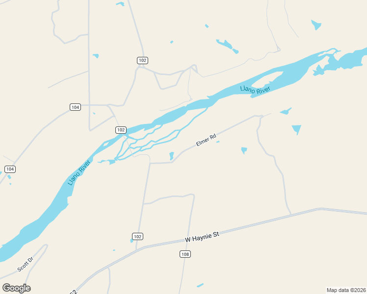 map of restaurants, bars, coffee shops, grocery stores, and more near 143 Elmer Road in Llano