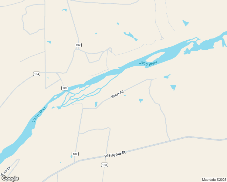 map of restaurants, bars, coffee shops, grocery stores, and more near 143 Elmer Road in Llano