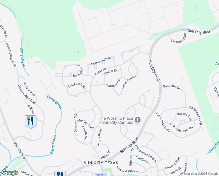 map of restaurants, bars, coffee shops, grocery stores, and more near 210 Summer Rd in Georgetown