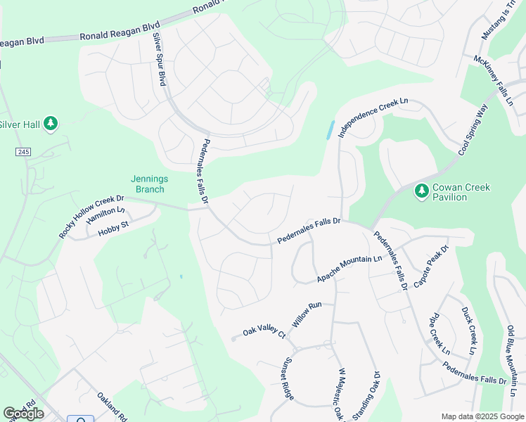 map of restaurants, bars, coffee shops, grocery stores, and more near 108 Copperas Creek Cove in Georgetown