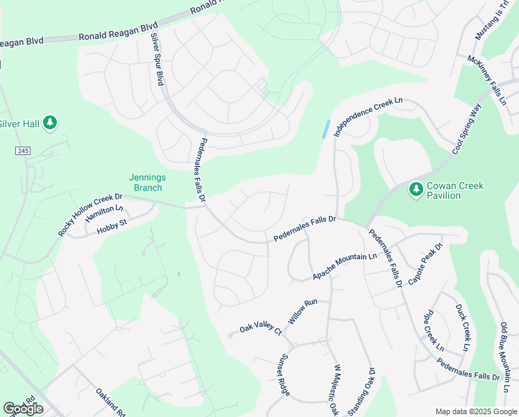 map of restaurants, bars, coffee shops, grocery stores, and more near 108 Copperas Creek Cove in Georgetown
