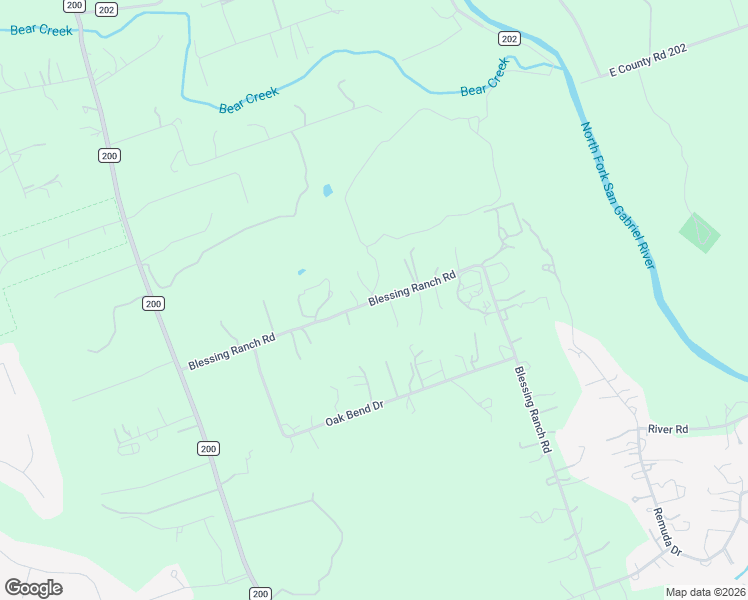 map of restaurants, bars, coffee shops, grocery stores, and more near 301 Blessing Ranch Road in Liberty Hill