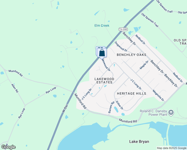 map of restaurants, bars, coffee shops, grocery stores, and more near 6298 Ramona Circle in Bryan