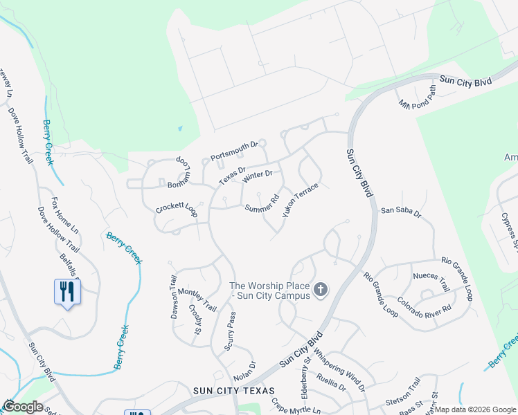map of restaurants, bars, coffee shops, grocery stores, and more near 210 Summer Road in Georgetown