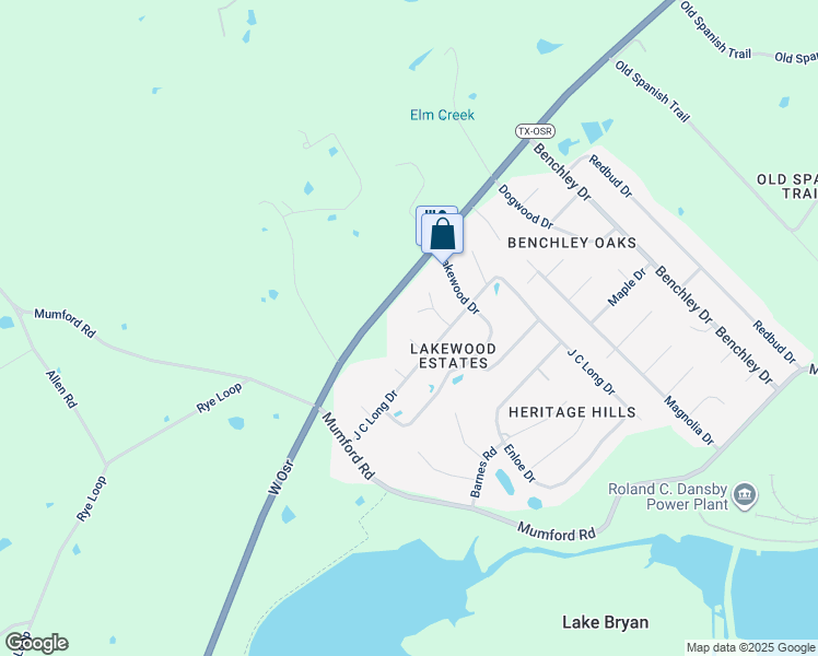 map of restaurants, bars, coffee shops, grocery stores, and more near 6298 Ramona Circle in Bryan