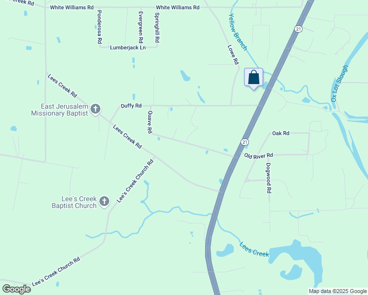 map of restaurants, bars, coffee shops, grocery stores, and more near 330 Quave Road in Bogalusa