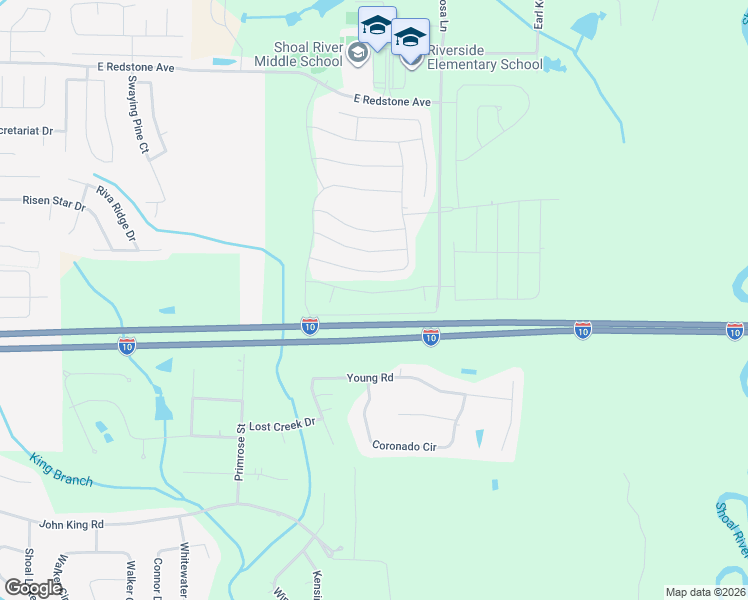 map of restaurants, bars, coffee shops, grocery stores, and more near 1032 Limpkin Street in Crestview