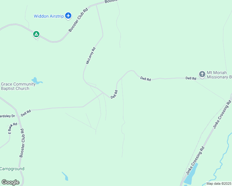 map of restaurants, bars, coffee shops, grocery stores, and more near Dell Road in Decatur County
