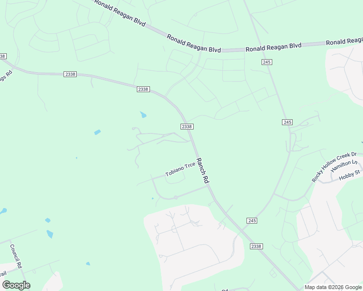 map of restaurants, bars, coffee shops, grocery stores, and more near 8201 Farm to Market Road 2338 in Georgetown
