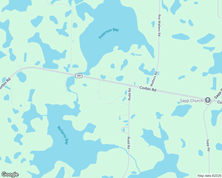 map of restaurants, bars, coffee shops, grocery stores, and more near 75 Corbin Road in Cottondale