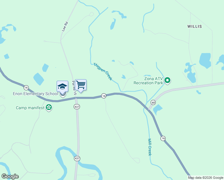 map of restaurants, bars, coffee shops, grocery stores, and more near 48177 Louisiana 16 in Franklinton