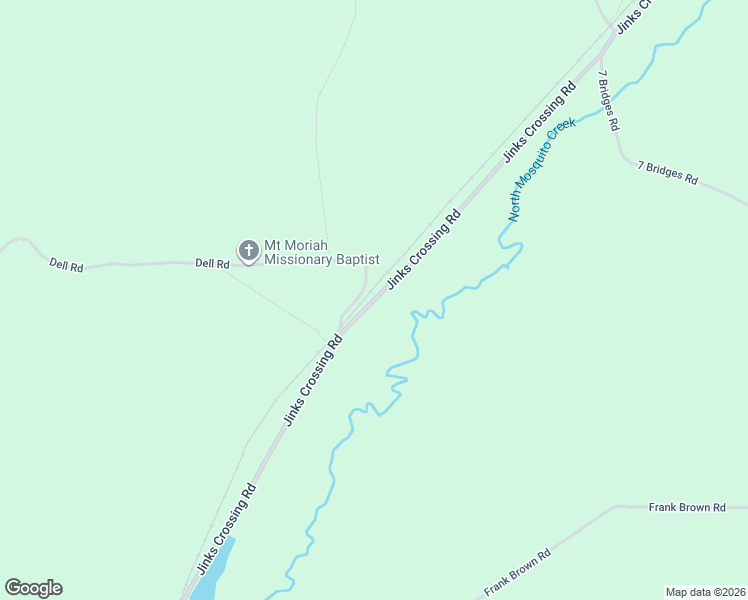 map of restaurants, bars, coffee shops, grocery stores, and more near Jinks Crossing Road in Bainbridge