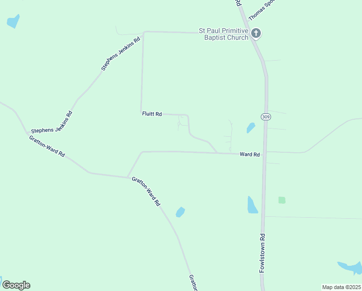 map of restaurants, bars, coffee shops, grocery stores, and more near 158 Ward Road in Attapulgus