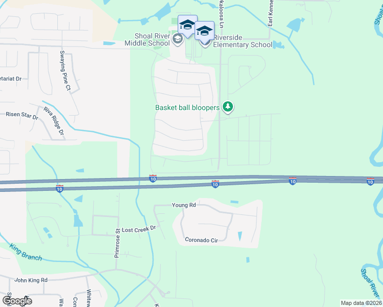 map of restaurants, bars, coffee shops, grocery stores, and more near 945 Merganser Way in Crestview