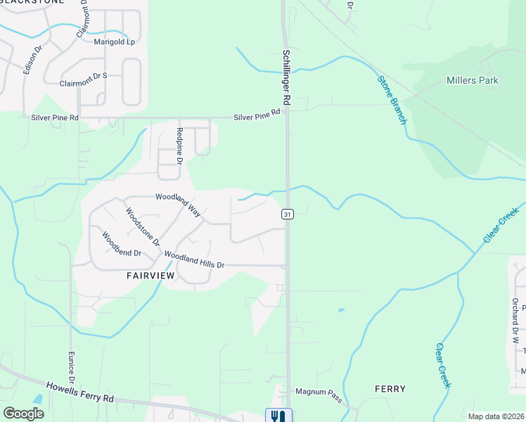 map of restaurants, bars, coffee shops, grocery stores, and more near 7851 Pauline Court in Semmes