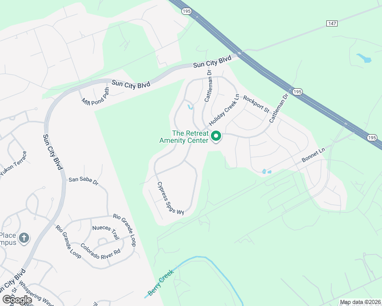 map of restaurants, bars, coffee shops, grocery stores, and more near 368 Cypress Springs Way in Georgetown