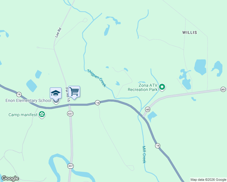 map of restaurants, bars, coffee shops, grocery stores, and more near 48177 Louisiana 16 in Franklinton