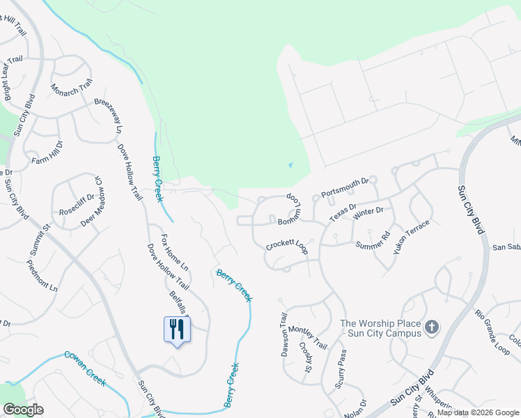 map of restaurants, bars, coffee shops, grocery stores, and more near 214 Bonham Loop in Georgetown
