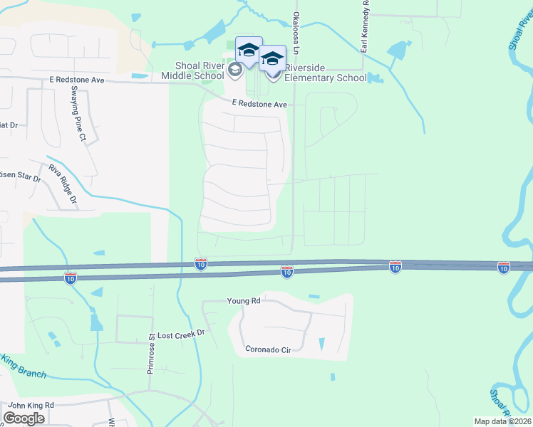 map of restaurants, bars, coffee shops, grocery stores, and more near 844 Moorhen Way in Crestview