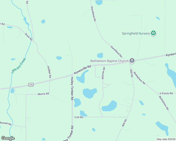 map of restaurants, bars, coffee shops, grocery stores, and more near 2851 Kynesville Road in Cottondale