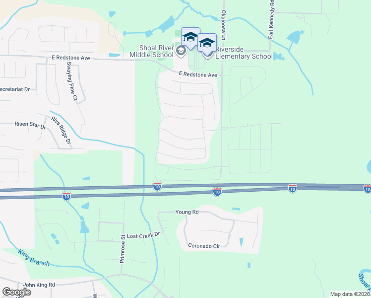 map of restaurants, bars, coffee shops, grocery stores, and more near 844 Moorhen Way in Crestview