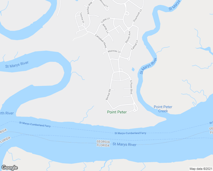 map of restaurants, bars, coffee shops, grocery stores, and more near 207 Becket Road in St. Marys