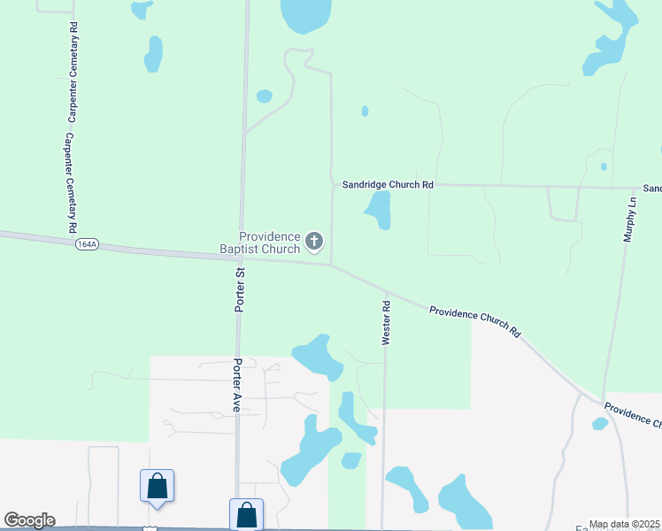 map of restaurants, bars, coffee shops, grocery stores, and more near 2000 Sandridge Church Road in Grand Ridge