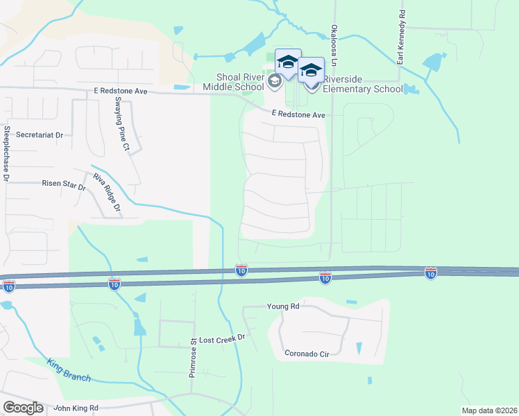 map of restaurants, bars, coffee shops, grocery stores, and more near 822 Moorhen Way in Crestview