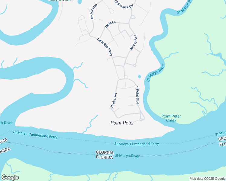 map of restaurants, bars, coffee shops, grocery stores, and more near 207 Becket Road in St. Marys