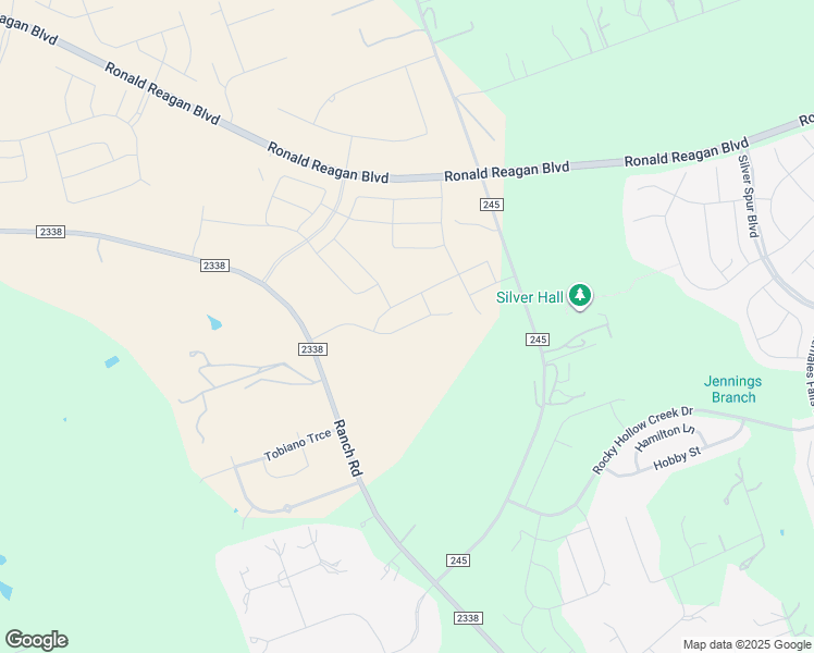 map of restaurants, bars, coffee shops, grocery stores, and more near 8410-8516 Farm to Market Road 2338 in Georgetown