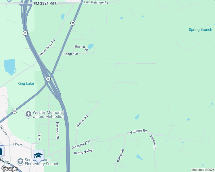 map of restaurants, bars, coffee shops, grocery stores, and more near 301 Johnson Road in Huntsville
