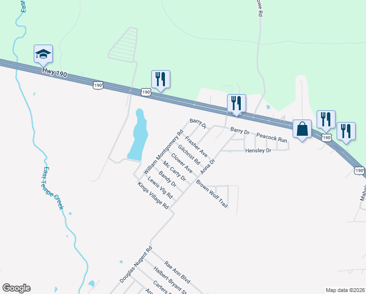 map of restaurants, bars, coffee shops, grocery stores, and more near 260 Gilchrist Road in Livingston